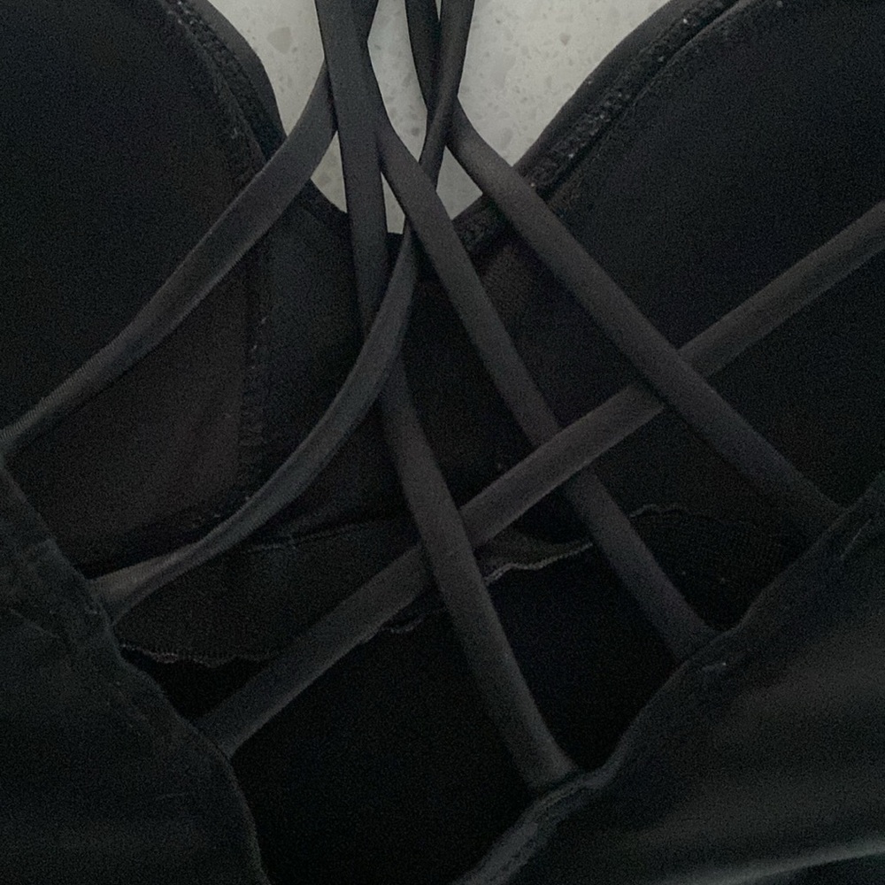 POINT ZERO black ruched swimsuit one-piece bathing suit 8 - Picture 3 of 4